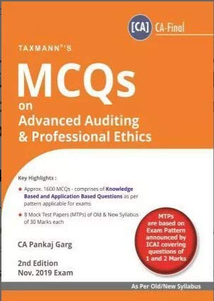 Buy MCQs Advanced Auditing & Professional Ethics Old and New Syllabus ...