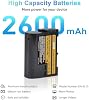 2-Pack EN-EL15C EN-EL15 Batería con Cargador Dual Rápido PD20W Compatible con Nikon Z8, Zf, Z6III, D850, Z7II, Z6II, Z7, Z6, D7500, D750, Z5, D7200, D7100, D810 6