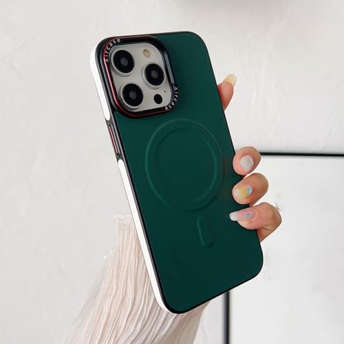Étui en cuir iPhone 14 Pro Max bicolore premium chic