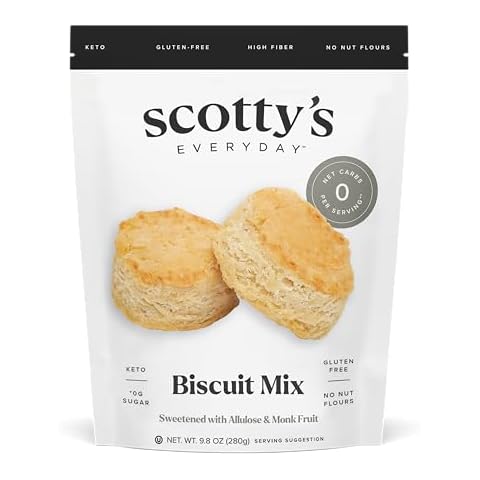 Scotty's Everyday - Keto Biscuit Zero Carb Mix - Gluten-Free, Sweetened with Allulose, No Erythritol, Nut-Free, Easy to Bake - Makes 12 Biscuits - 23g Cover