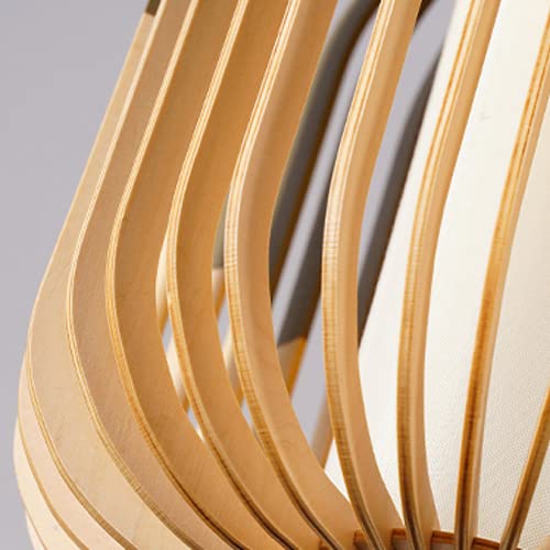 Lustre bois facile à assembler pour éclairage doux et zen - 3