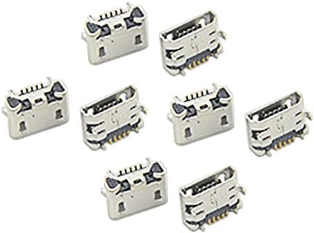 BGTXINGI 100PCS USB Type B Standard Micro Port Female Solder Plug 5 Pin SMD SMT Jack Socket Connector