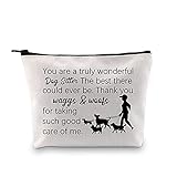 GJTIM Dog Sitter Zipper Makeup Pouch Bag Dog Trainer Gift Puppy Daycare Gift Pet Sitter Appreciation Gift (Wonderful Dog Sitter)