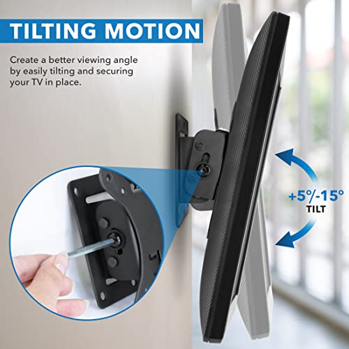 Mount-It! Suporte de parede para monitor de TV pequeno | Suporte de TV RV | Liberação rápida | Serve
