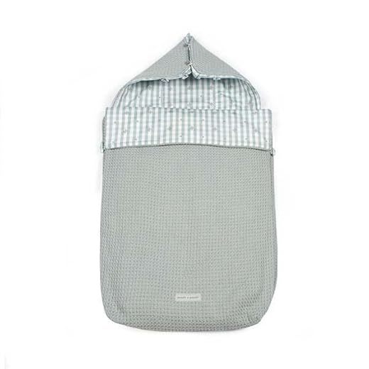 Pasito a Pasito. Saco Cuco Yummi. Saco de Dormir Uso Universal para Grupo 0. Manta 3 en 1 Ideal para Cubrir el Carrito, Portabebé y Silla de Paseo. Color Verde.