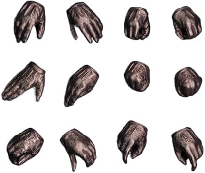 ximitoy 1/12 Scale Black Glove Hands Model for 6Action Figure