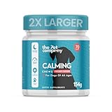 TPC Calming Chews for Dogs – 70 Soft Chicken-Flavored Treats for Anxiety Relief, Fireworks & Thunderstorm Stress, Separation, Sleep Aid & Hyperactivity – Natural Melatonin & L-Tryptophan