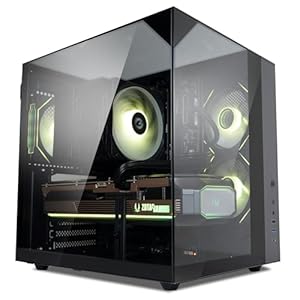 Zalman ZQBE ATX Mid Tower PC Case, 3 x PWM ARGB Fans with Multi-Port Fan Hub RGB Controller Included, USB Type-C 3.2, 240mm Radiator Support, Full-View Panoramic Tempered Glass Panels, Black