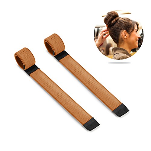 Twist Bun Maker Tool for Women, Light Brown Hair Bun Styling Tool, Easy Donut Bun Shaper for Effortless Updo Hairstyles