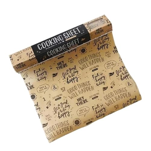 Papel de horno Rollo de papel pergamino for hornear, aceite antiadherente, cera decorativa for envases alimentos, hojas dibujos animados(Color 01)