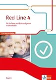  Red Line 4. Ausgabe Bayern: Fit für Tests und Schulaufgaben mit Audios Klasse 8 (Red Line. Ausgabe für Bayern ab 2017)