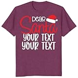 Prinia Craft Personalized Xmas Sarcastic Dear Santa Christmas Outfits, Matching Funny Family Pajamas Heather Maroon 4T