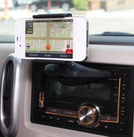 i.Trek Universal CD Slot Mount with Universal Holder Bracket - Retail Packaging - Black