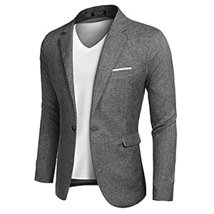 COOFANDY Men’s Casual Blazer Slim Fit Sport Coats One Button Suit Jacket Lightweight Sports Jacket