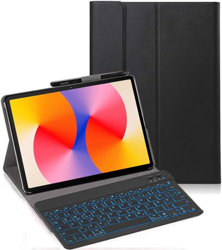Custodia Con Tastiera QWERTY Per DOOGEE Tab G6 – Retroilluminata 7 Colori, Batteria 60h, Ultra Sottile