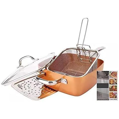 Royal Cuisine Square Frying Pan with Lid Cover
