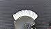Helmet Hawks Motorcycle Helmet Mohawk w/ Sticky Adhesive Hook and Loop Fastener (Pure White)