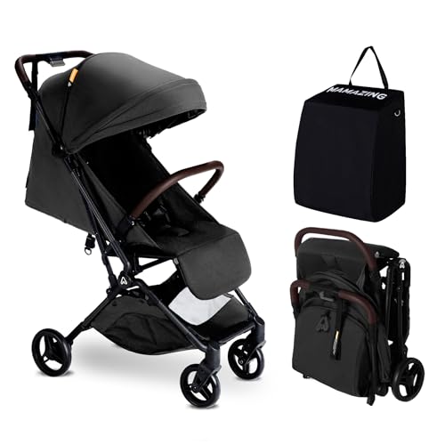 Lightweight Baby Travel Stroller–Mom’s Choice Gold Award Winner, Compact & Airplane-Friendly, One-Handed Folding Design, 11.6 lbs, Perfect for Toddlers, Jet
