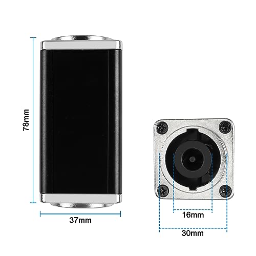 Adaptador recto Speakon de 8 pines para extender cables de altavoz 5