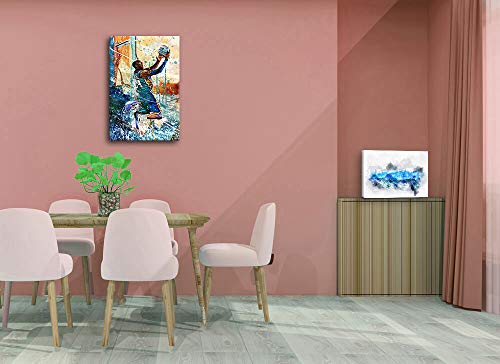 Kobe Bryant Wall Art Basketball Player Canvas Wall Art Painting Sports Posters Artwork Home Decor For Basketball Fan Memorabilia Gifts Living Room Bedroom Boys Sports Room Decorations For Bedroom #TOP3