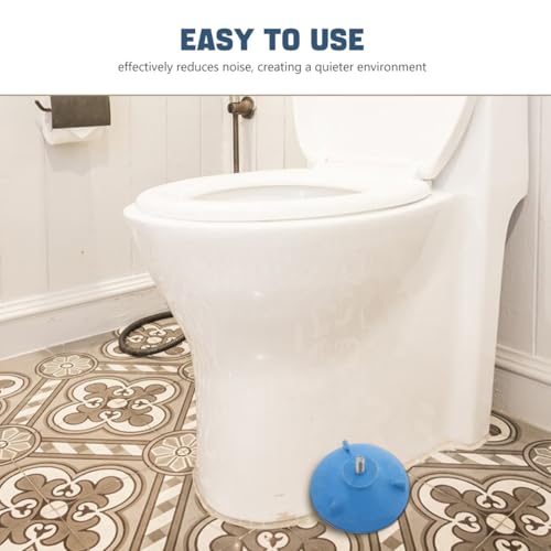 Image of balacoo Non-Slip Toilet Rail Feet Pad 3.85In Round Suction Furniture Foot Protector for Shower Chair and Toilet Rail Shock Absorbing Floor Protection Mat