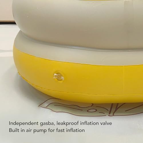 Assento de Apoio para bebê, sofá Inflável para bebê Com Inflação Rápida, PVC Multiuso para Gramado A