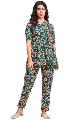 Image of Truvon Fashions Women's Co-Ords Set, Kurta and Pant Set