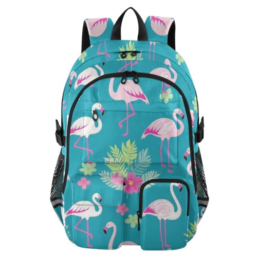 Mochila escolar de 17.5 pulgadas con compartimento seguro para laptop y diseño elegante