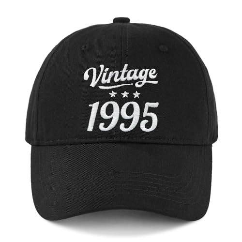 Toctax Gorra de Béisbol Hombre Regalo de 30 Cumpleaños Personalizados Algodón Gorra Hombre Mujer con Vintage 1995"