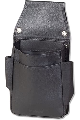 Rimbaldi Robustes Profi Kellnerbörsen-Holster aus Hochwertigem Rind-Nappaleder Schwarz