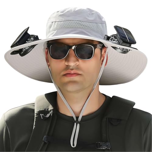 Chapeau de soleil avec ventilateur USB pour éviter les coups de chaud en randonnée et camping