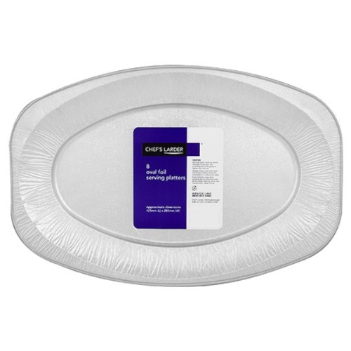 Chefs Larder8 Oval Foil Serving Platters 425mm (Pack of 11 x 8s)