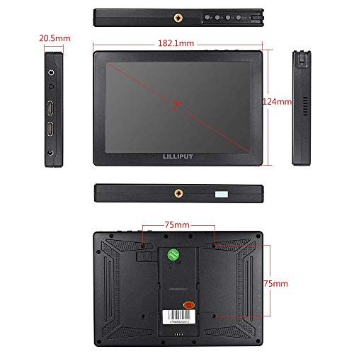 Image of Lilliput A7S 7 inch 4K Director Monitor Black