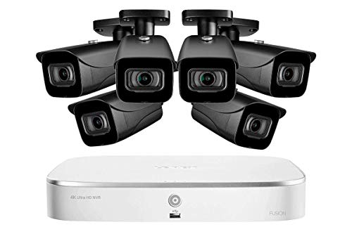 Lorex Fusion 4K 16-Channel (8 Wired + 8 Wi-Fi) 2TB NVR System with 6 Bullet Cameras