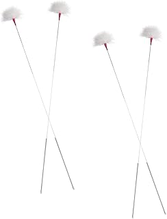SOLUSTRE 8 Pcs Ear Picking Tool Ear Unclogger Goose Ear Wax Stick Portable Earwax Pickers Goose Down Earwax Goose Ear Cleaning Stick Pro Tools Picking Tools Delicate Metal White