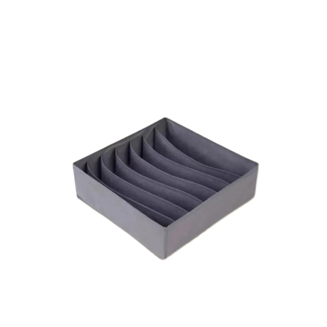 DFGRGRV Drawer Organiser Drawer Underwear Socks Bra Storage Box Clothes Organizer Bag Household Wardrobe Cabinet(Dark gray-7grids)