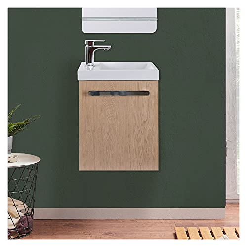 Mob-In Lave-Mains Nevada avec Vasque céramique L 41 x H 53 x P 21,5 cm