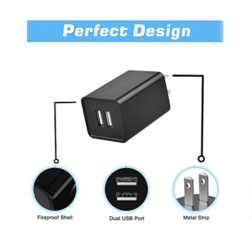 Adaptador de corriente con doble puerto USB miniatura 2