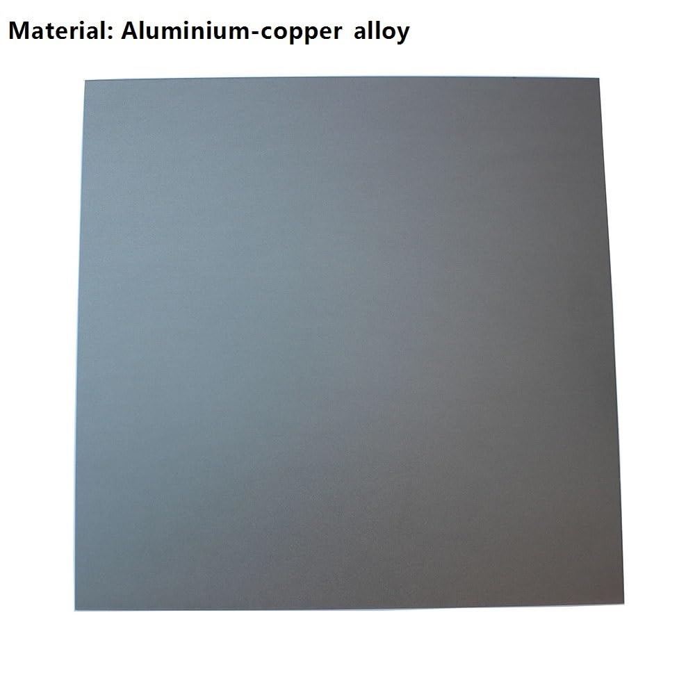 2 piezas de aluminio anodizado en, placas antiarañazos de 1 mm de espesor for grabado láser(Gray,1.0x100x100mm)