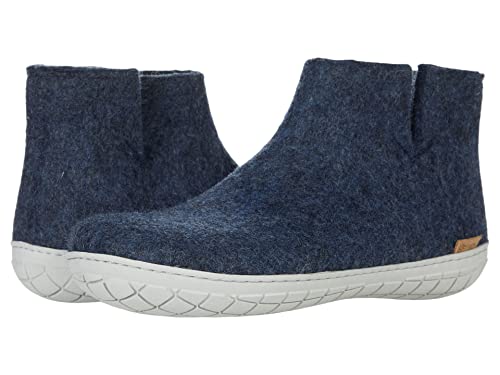 Glerups Wool Boot Rubber Outsole Denim/Grey Rubber EU 41 (US Men's 8, Women's 10) Medium