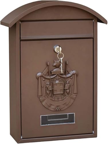 Caja de elevación for casa, buzón de Metal con Cerradura montado en la Pared con Cerradura de Llave for Uso en Exteriores, Oficina y hogar, con