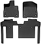 SMARTLINER Custom Fit Floor Mats 2 Row Liner Set Black Compatible with 2021-2023 Toyota Sienna with 2nd Row Bench Seat