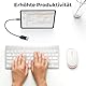 deleyCON 1 Stück Adapter USB-C auf USB-A - OTG - C Stecker auf A Buchse - Kabel Kompatibel mit iPhone 16 Pro Max/15 Max, iPad, MacBook Pro/Air, Galaxy S25/S24/S23, Computer, Notebook