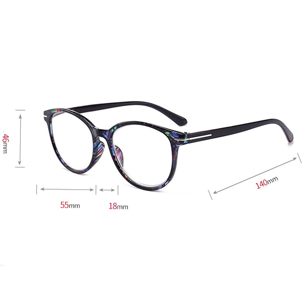 Okulary do czytania Niebieskie blokowanie światła dla kobiet/mężczyzn Anti Eyestrain Lekkie wygodne czytniki prostokątów (kolor: C, rozmiar: + 3.0)
