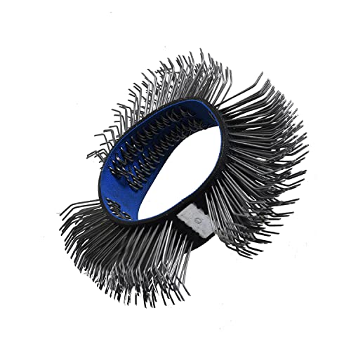 Image of Wire Wheel Brush 4 Inches for Cleaning The Edges of The Weld to Remove Burrs(Blue)