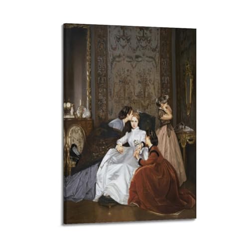 Poster The Reluctant Bride d'Auguste Toulmouche décoration murale en 40x61 cm