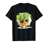 Visage de légumes amusant pour les fans de fruits, carottes et choux T-Shirt...