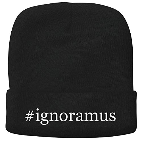 BH Cool Designs #Ignoramus - Adult Hashtag Comfortable Fleece Lined Beanie, Black