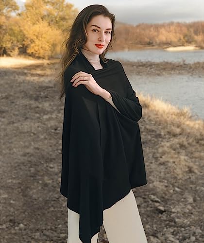 VENVSBEE Shawl Wraps for Women, Travel Scarf Soft Blanket Wrap Pashmina Travel Accessory for Airplane4