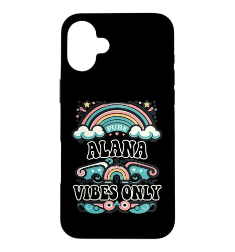 ALANA Vibes Only Cute Retro Girls ALANA Name �X�}�z�P�[�X iPhone 16 Plus �p